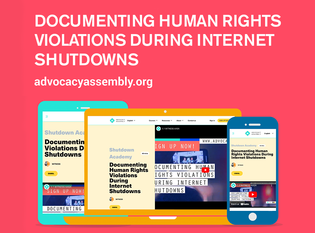 Documenting Human Rights Violation During Internet Shutdowns Library