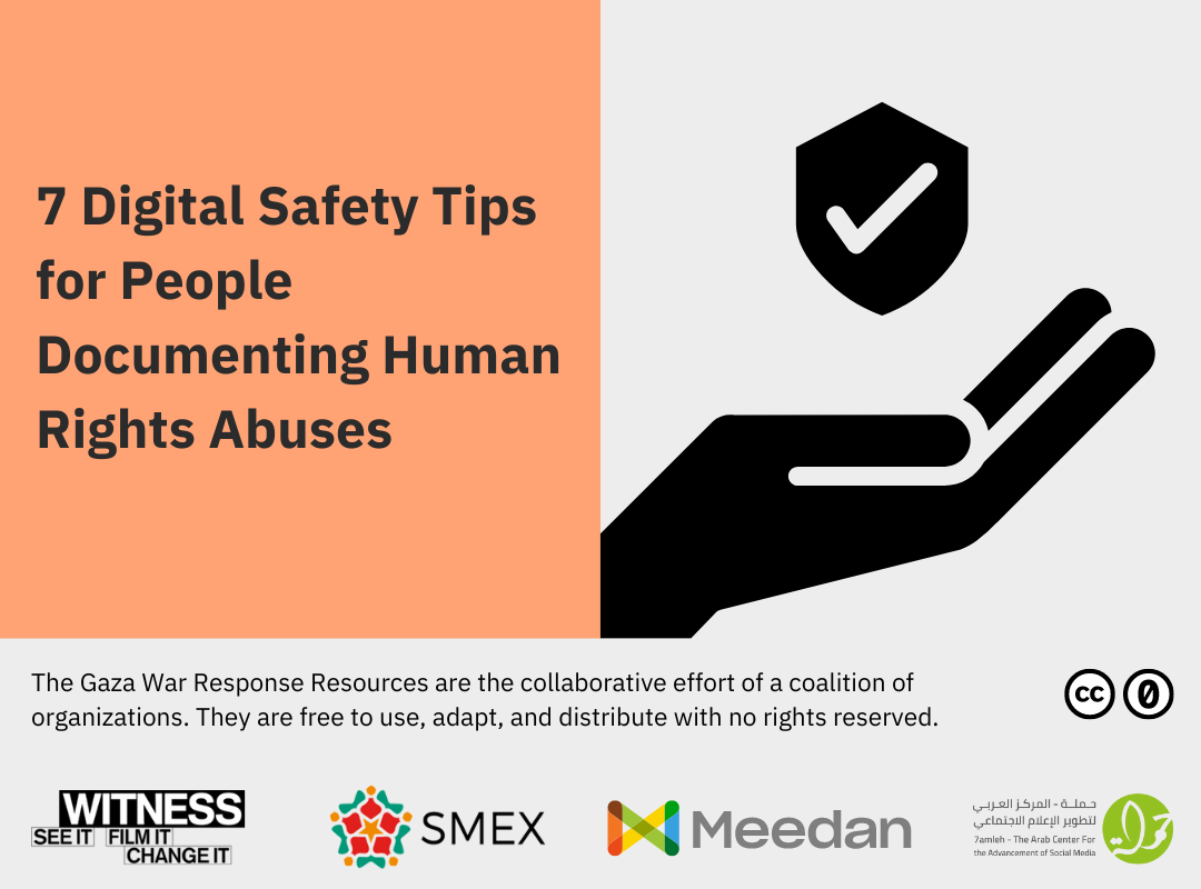 7 Digital safety tips for people documenting Human Rights abuses - Library