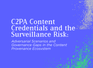 C2PA Content Credentials and the Surveillance Risk: Adversarial Scenarios and Governance Gaps in the Content Provenance Ecosystem